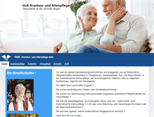 Tablet Screenshot of honorarpflegekraefte.com